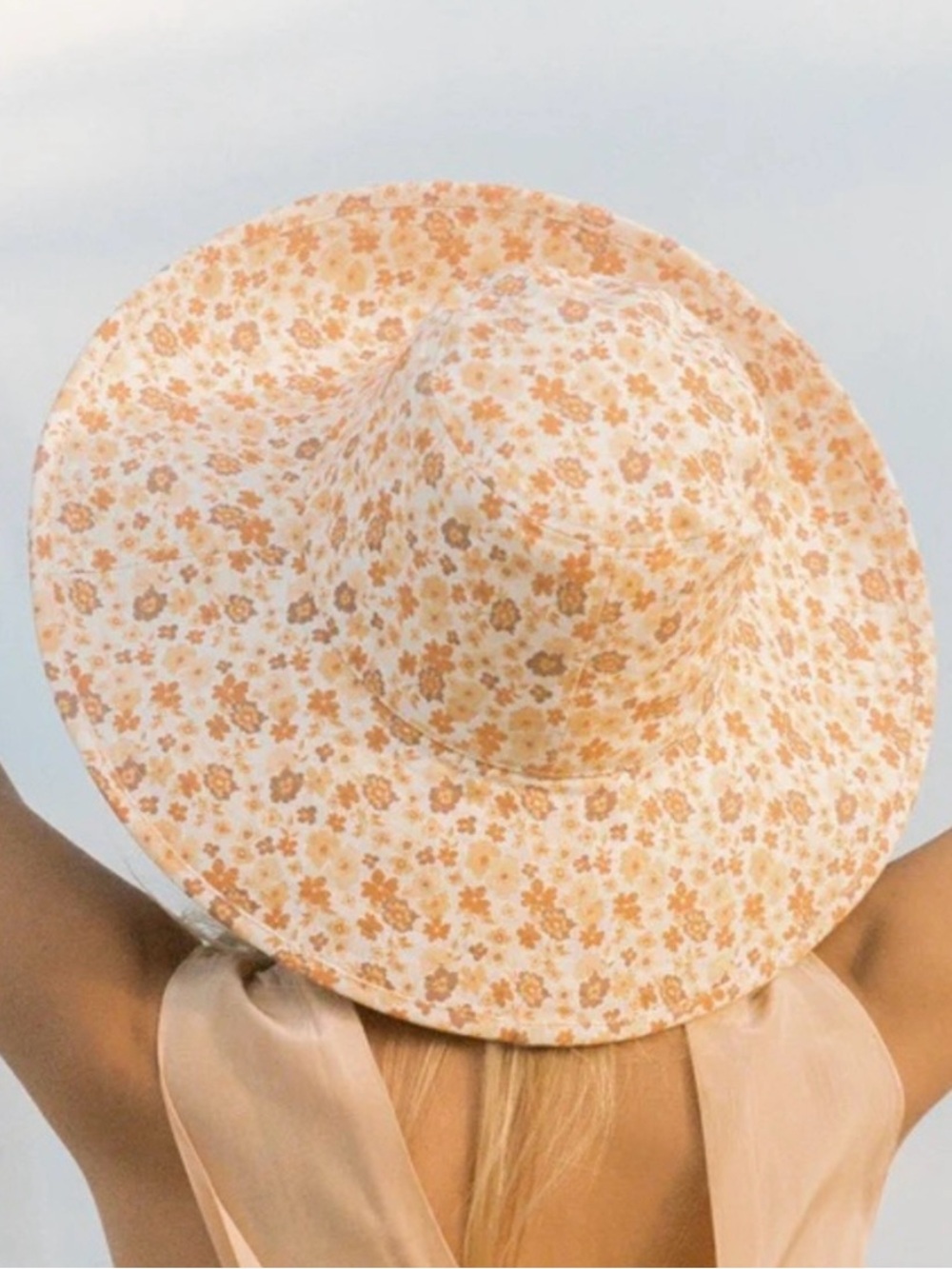 NWT Lack of Color Floral Cotton Wide-Brim Sun Hat